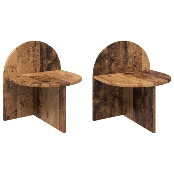 vidaXL Nočný stolík 2 pcs Staré drevo 40 x 35,5 x 45,5 cm – Obrázok 2