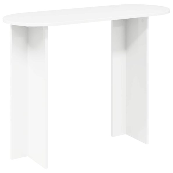 vidaXL Konzolový stôl Biela 100 x 39,5 x 75 cm Kompozitné drevo – Obrázok 2