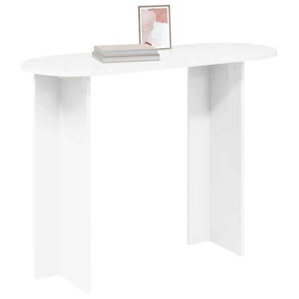 vidaXL Konzolový stôl Biela 100 x 39,5 x 75 cm Kompozitné drevo – Obrázok 3
