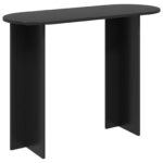 vidaXL Konzolový stôl Čierny dub 100 x 39,5 x 75 cm Kompozitné drevo – Obrázok 2