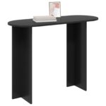 vidaXL Konzolový stôl Čierny dub 100 x 39,5 x 75 cm Kompozitné drevo – Obrázok 3