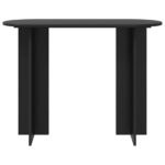 vidaXL Konzolový stôl Čierny dub 100 x 39,5 x 75 cm Kompozitné drevo – Obrázok 5
