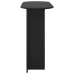 vidaXL Konzolový stôl Čierny dub 100 x 39,5 x 75 cm Kompozitné drevo – Obrázok 6