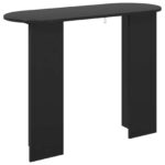 vidaXL Konzolový stôl Čierny dub 100 x 39,5 x 75 cm Kompozitné drevo – Obrázok 7