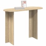 vidaXL Konzolový stôl Dub sonoma 100 x 39,5 x 75 cm Kompozitné drevo – Obrázok 3
