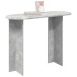 vidaXL Konzolový stôl s úložiskom Betónovo sivá 100 x 39,5 x 75 cm – Obrázok 3