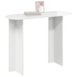 vidaXL Konzolový stôl Biela s vysokým leskom 100 x 39,5 x 75 cm – Obrázok 3