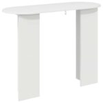 vidaXL Konzolový stôl Biela s vysokým leskom 100 x 39,5 x 75 cm – Obrázok 7