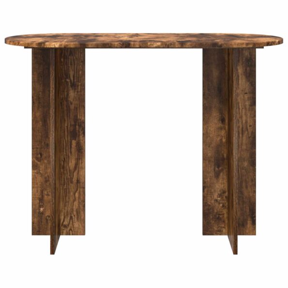 vidaXL Konzolový stôl Dymový dub 100 x 39,5 x 75 cm Kompozitné drevo – Obrázok 5