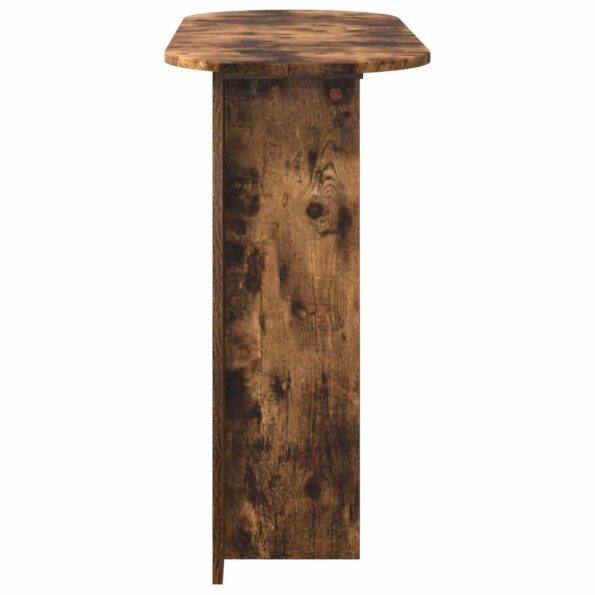 vidaXL Konzolový stôl Dymový dub 100 x 39,5 x 75 cm Kompozitné drevo – Obrázok 6