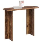 vidaXL Konzolový stôl Staré drevo 100 x 39,5 x 75 cm Kompozitné drevo – Obrázok 3