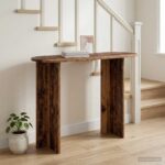 vidaXL Konzolový stôl Staré drevo 100 x 39,5 x 75 cm Kompozitné drevo – Obrázok 4