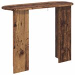 vidaXL Konzolový stôl Staré drevo 100 x 39,5 x 75 cm Kompozitné drevo – Obrázok 7