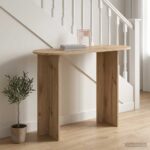 vidaXL Konzolový stôl Dub artisan 100 x 39,5 x 75 cm Kompozitné drevo
