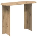vidaXL Konzolový stôl Dub artisan 100 x 39,5 x 75 cm Kompozitné drevo – Obrázok 2