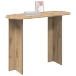vidaXL Konzolový stôl Dub artisan 100 x 39,5 x 75 cm Kompozitné drevo – Obrázok 3