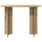 vidaXL Konzolový stôl Dub artisan 100 x 39,5 x 75 cm Kompozitné drevo – Obrázok 5