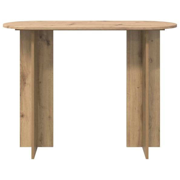 vidaXL Konzolový stôl Dub artisan 100 x 39,5 x 75 cm Kompozitné drevo – Obrázok 5