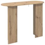 vidaXL Konzolový stôl Dub artisan 100 x 39,5 x 75 cm Kompozitné drevo – Obrázok 7