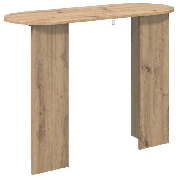 vidaXL Konzolový stôl Dub artisan 100 x 39,5 x 75 cm Kompozitné drevo – Obrázok 7
