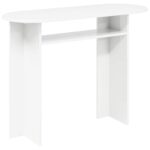 vidaXL Konzolový stôl Biela 100 x 39,5 x 75 cm Kompozitné drevo – Obrázok 2
