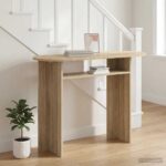 vidaXL Konzolový stôl Dub sonoma 100 x 39,5 x 75 cm Kompozitné drevo