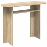 vidaXL Konzolový stôl Dub sonoma 100 x 39,5 x 75 cm Kompozitné drevo – Obrázok 2