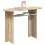 vidaXL Konzolový stôl Dub sonoma 100 x 39,5 x 75 cm Kompozitné drevo – Obrázok 3