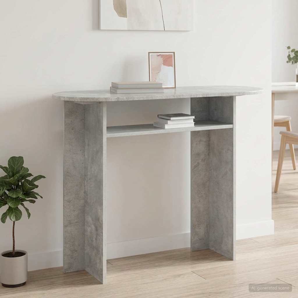 8001161_1.jpg vidaXL Konzolový stôl s úložiskom Betónovo sivá 100 x 39,5 x 75 cm – Obrázok 1