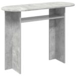 vidaXL Konzolový stôl s úložiskom Betónovo sivá 100 x 39,5 x 75 cm – Obrázok 2