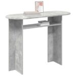 vidaXL Konzolový stôl s úložiskom Betónovo sivá 100 x 39,5 x 75 cm – Obrázok 3