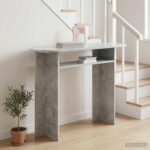 vidaXL Konzolový stôl s úložiskom Betónovo sivá 100 x 39,5 x 75 cm – Obrázok 4