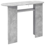 vidaXL Konzolový stôl s úložiskom Betónovo sivá 100 x 39,5 x 75 cm – Obrázok 7