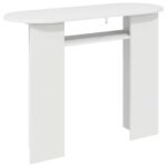 vidaXL Konzolový stôl Biela s vysokým leskom 100 x 39,5 x 75 cm – Obrázok 7