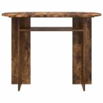 vidaXL Konzolový stôl Dymový dub 100 x 39,5 x 75 cm Kompozitné drevo – Obrázok 5