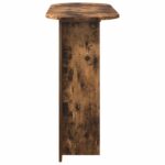 vidaXL Konzolový stôl Dymový dub 100 x 39,5 x 75 cm Kompozitné drevo – Obrázok 6