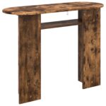 vidaXL Konzolový stôl Dymový dub 100 x 39,5 x 75 cm Kompozitné drevo – Obrázok 7