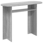 vidaXL Konzolový stôl Sivá sonoma 100 x 39,5 x 75 cm Kompozitné drevo – Obrázok 2
