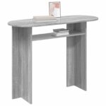 vidaXL Konzolový stôl Sivá sonoma 100 x 39,5 x 75 cm Kompozitné drevo – Obrázok 3