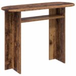 vidaXL Konzolový stôl Staré drevo 100 x 39,5 x 75 cm Kompozitné drevo – Obrázok 2