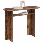 vidaXL Konzolový stôl Staré drevo 100 x 39,5 x 75 cm Kompozitné drevo – Obrázok 3