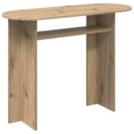 vidaXL Konzolový stôl Dub artisan 100 x 39,5 x 75 cm Kompozitné drevo – Obrázok 2