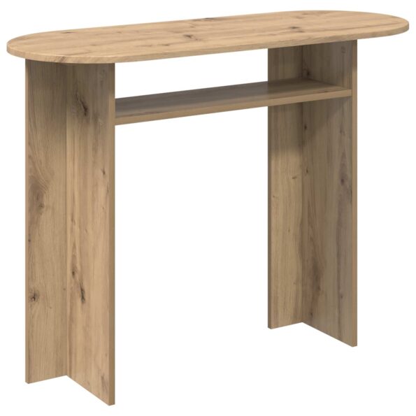 vidaXL Konzolový stôl Dub artisan 100 x 39,5 x 75 cm Kompozitné drevo – Obrázok 2