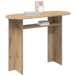 vidaXL Konzolový stôl Dub artisan 100 x 39,5 x 75 cm Kompozitné drevo – Obrázok 3