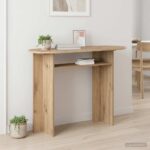 vidaXL Konzolový stôl Dub artisan 100 x 39,5 x 75 cm Kompozitné drevo – Obrázok 4