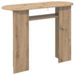 vidaXL Konzolový stôl Dub artisan 100 x 39,5 x 75 cm Kompozitné drevo – Obrázok 7