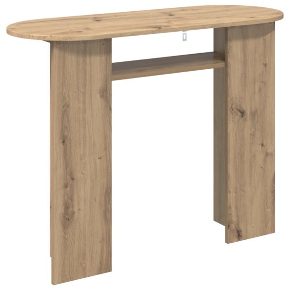 vidaXL Konzolový stôl Dub artisan 100 x 39,5 x 75 cm Kompozitné drevo – Obrázok 7