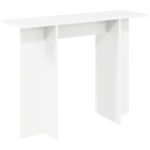vidaXL Konzolový stôl Biela 100 x 30 x 75 cm Kompozitné drevo – Obrázok 2