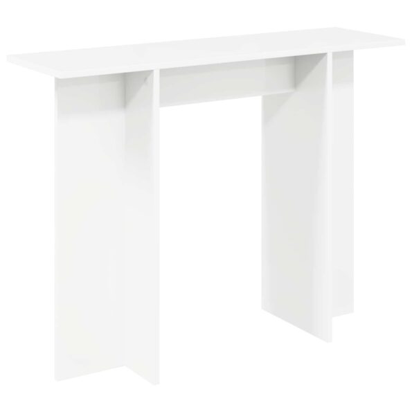 vidaXL Konzolový stôl Biela 100 x 30 x 75 cm Kompozitné drevo – Obrázok 2