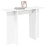 vidaXL Konzolový stôl Biela 100 x 30 x 75 cm Kompozitné drevo – Obrázok 3